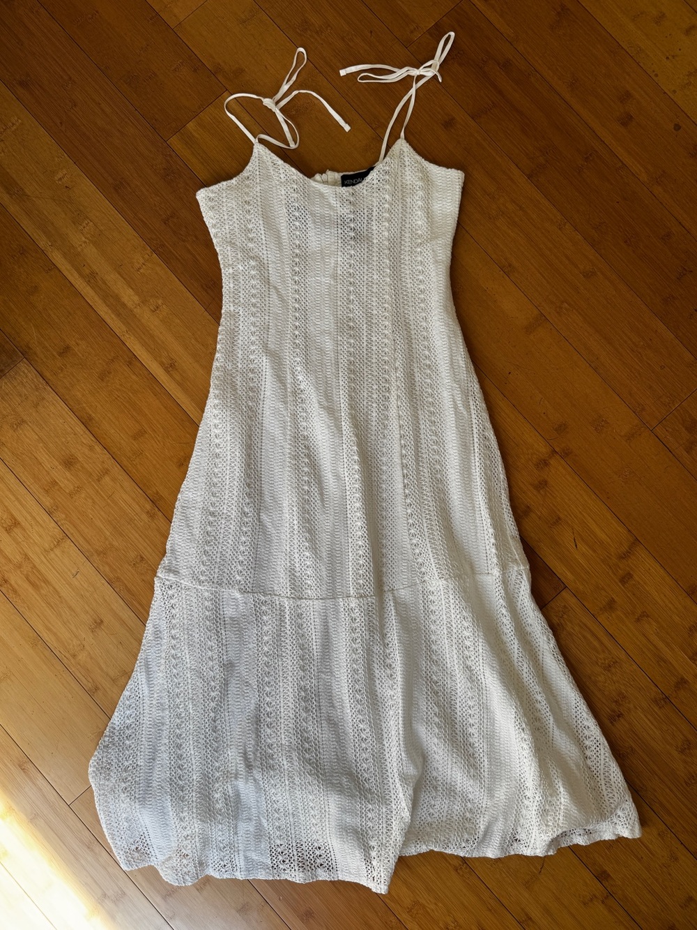 Kendall + Kylie Sleeveless Crochet Lace Midi Dress